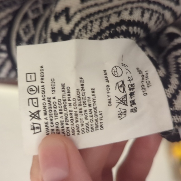 Max Mara Weekend Merino Wool High Quality Thick Black & White Sweater Size Med - Picture 11 of 12